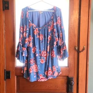 Beautiful Floral 2X Top